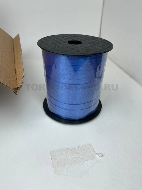 Лента бумажная синяя 0,5см 230м